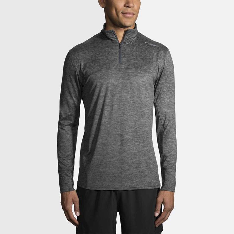 Brooks Dash Half Zip Hardloopjassen voor Heren Grijs (PCYHB-9345)